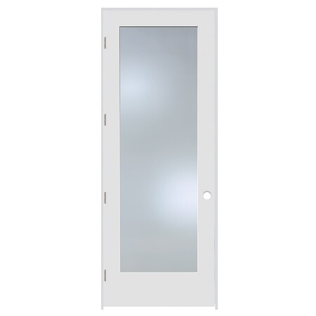 Trimlite 30"x96"x13/8" Primed 1Lite Clear Tempered Glass Interior French 71/4" RH Prehung 2680pri1501NPCLETRH15714